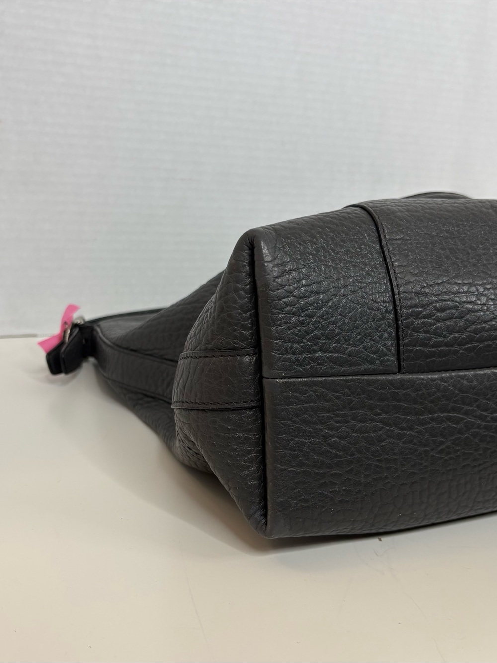 Coach Legacy Rory Textured Pebbled Leather Bobo in the Graphite/Berry colorway - Picture 16 of 17